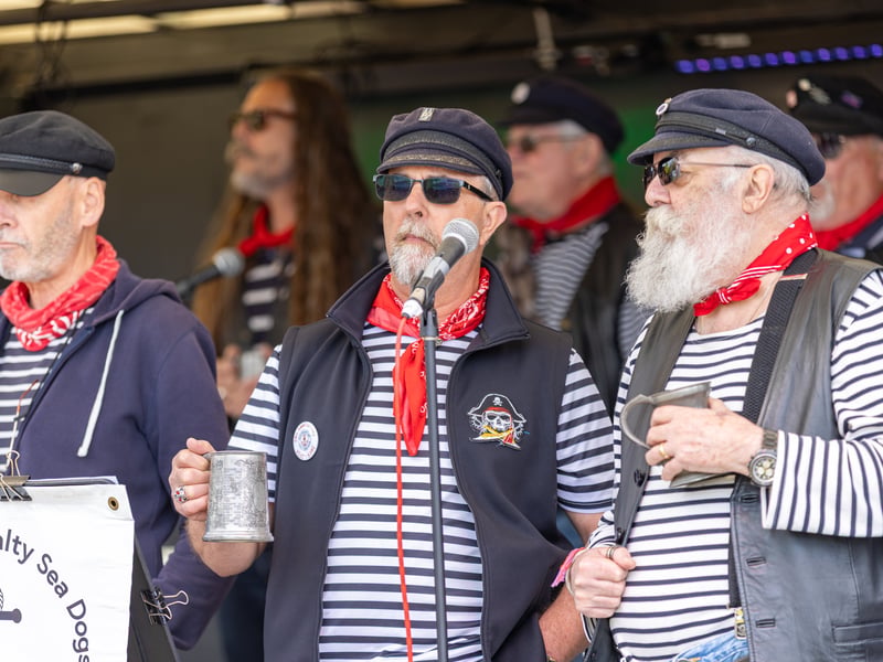 Southampton Salty Sea Dogs on the stage.