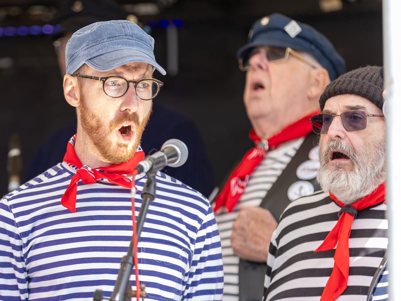 Southampton Salty Sea Dogs on the stage.