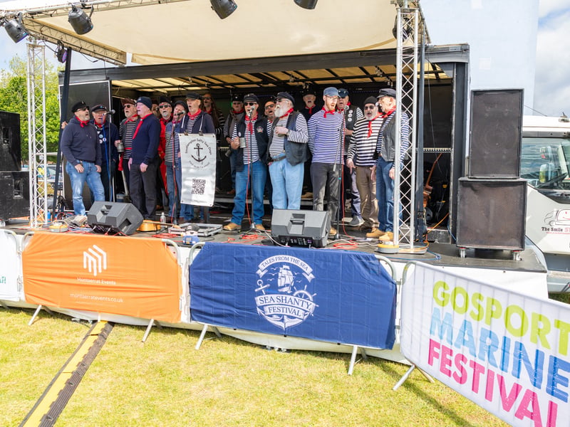 Southampton Salty Sea Dogs on the stage.