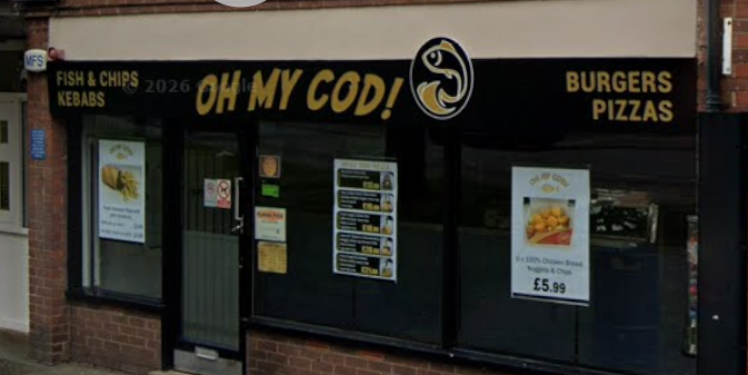 Rated 4.8 stars out of 320 Google reviews. One Google reviewer wrote: "Visited the restaurant tonight. Warm and friendly. Great food. Even threw in a few extra chips. Some of the best fish and chips we have had. Thank you guys!" Address: 48 Unicorn Rd, Oswestry SY11 2DG.
