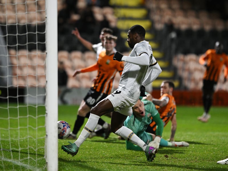 Netted nine goals in his two-year stay with the League Two club.