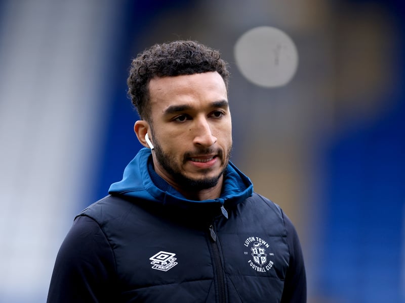 Departs Kenilworth Road after spending the second half of the season on loan at Fratton Park.