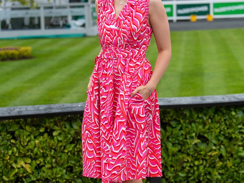 Sinead Casey from Kildare at the 4th day of the Punchestown Racing festival.