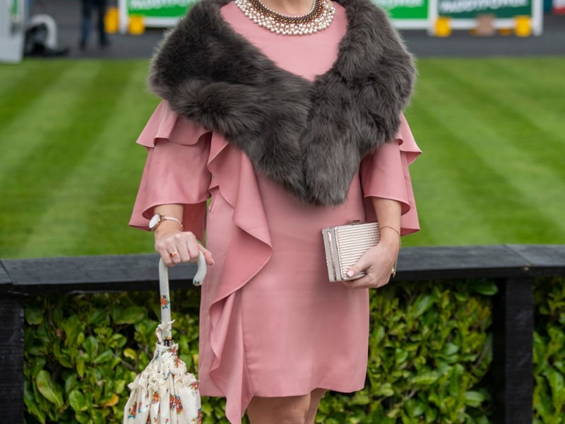 Rebecca Haughan Clontarf at the 4th day and FINAL of the Bollinger Best Dressed at the Punchestown Racing festival.