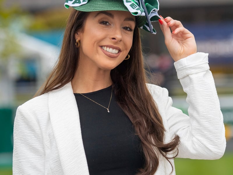 Rachael Fitzsimons (Dublin) at the 4th day and FINAL of the Bollinger Best Dressed at the Punchestown Racing festival