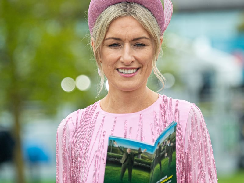 Ann Marie Dunning at the 4th day and FINAL of the Bollinger Best Dressed at the Punchestown Racing festival.