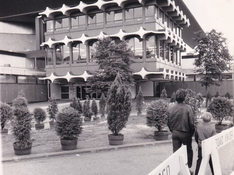 Leeds International Pool on Westgate in August 1973, during the European Youth Swimming and Diving Championships