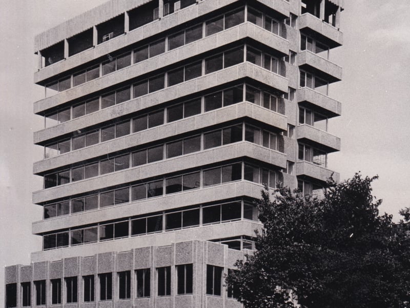 February 1973 and counter services to customers at the Post Office on City Square were set to move across the road. They were due to go to ground floor of Priestley House, pictured, the 10 storey office block at the junction of Park Row and City Square.