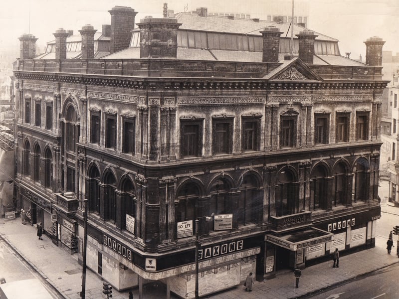 The Mechanics Institute in November 1973 - soon to be demolished.