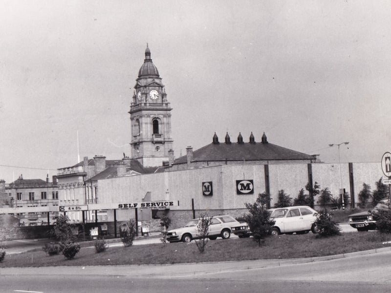 The town's Morrisons store pictured in June 1977.