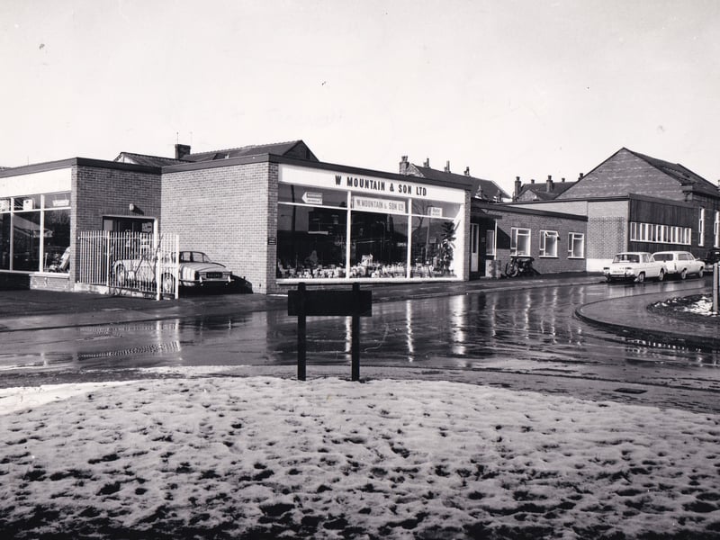 The premises of W. Mountain and Son Ltd pictured in March 1971.