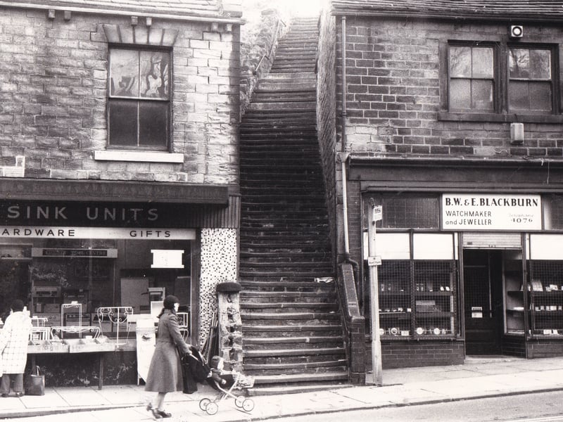 An old world corner of Morley Bottoms pictured in January 1976.