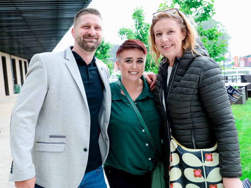 Cristian and Serena Zselemi with Niamh Kelly (Naas)