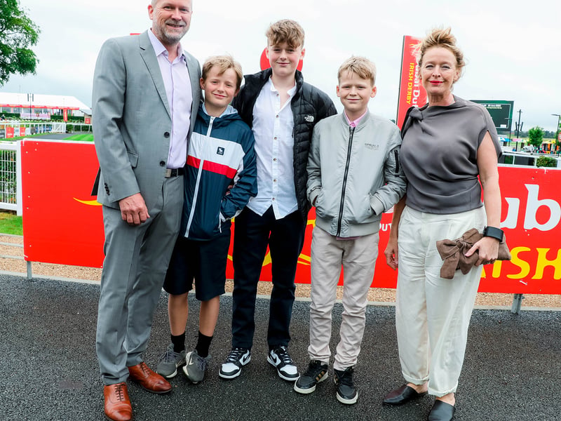 Billy, Sam, Will, Max and Rachel Doyle from Cunninghams Bar, Kildare Town