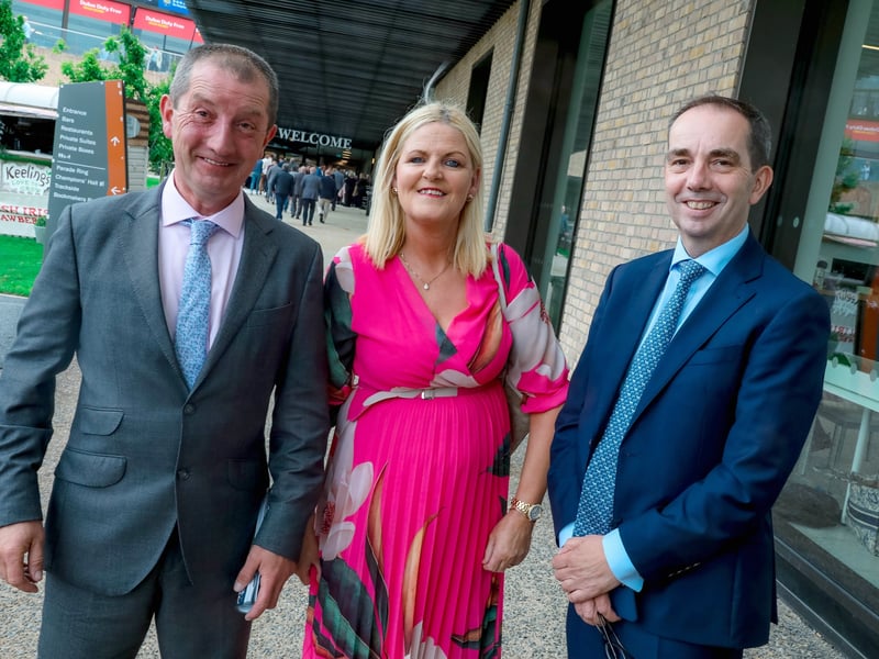 Darren and Brian Bunyan with Sylvia Gammell from Kildare