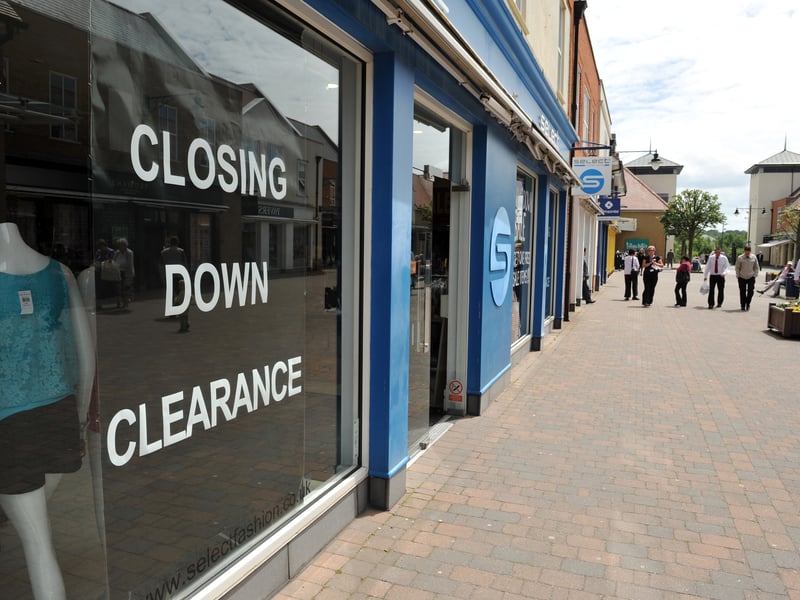 The former shops at Whiteley Village just before it closed 