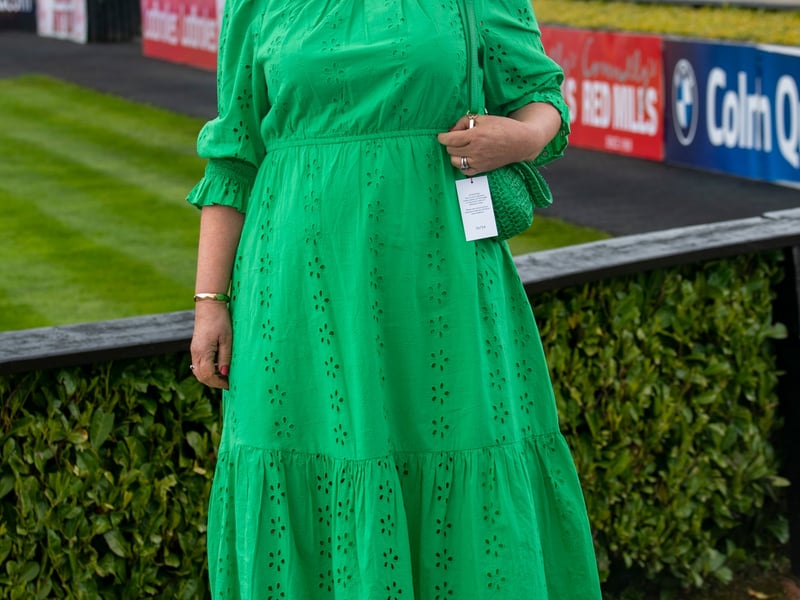 Trudy Preece from Barretstown at the 3rd day of the Punchestown Racing festival.
