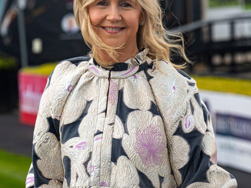 Dee Ahearn from Barretstown at the 3rd day of the Punchestown Racing festival.