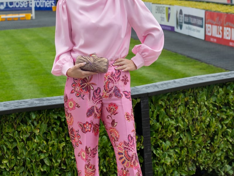 Davinia Knight at the 3rd day of the Punchestown Racing festival.