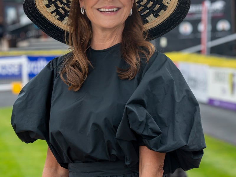Jess Colivet one of the Style Council Judges on the 3rd day of the Punchestown Racing festival