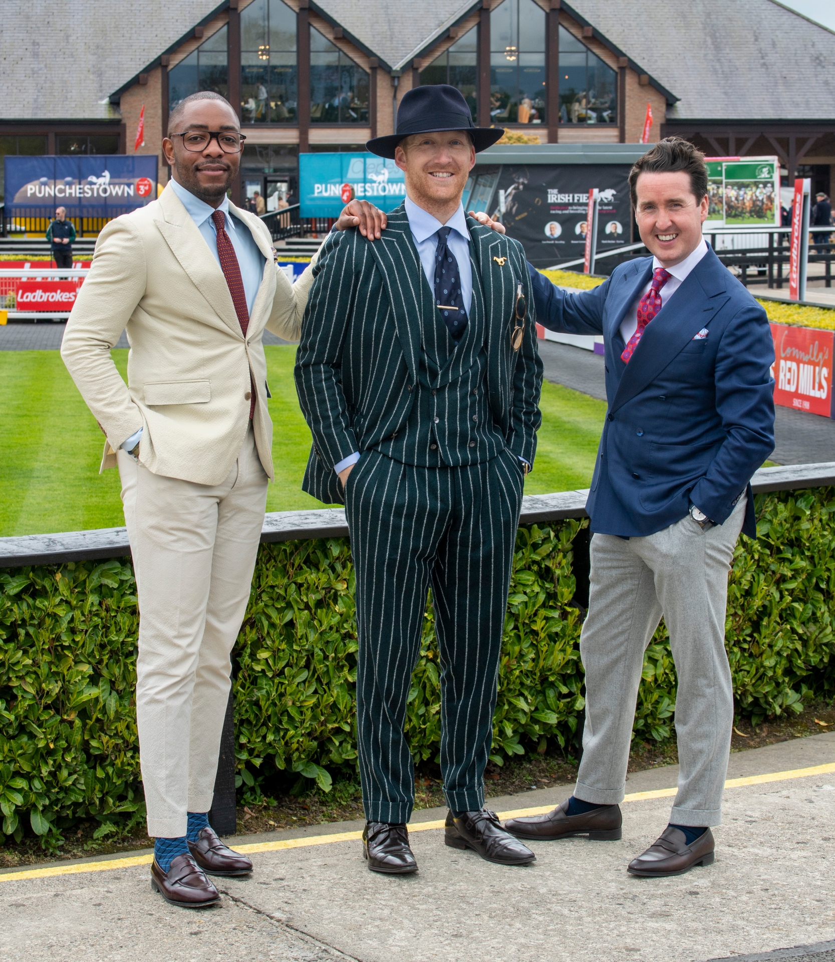 Out and about among the crowds at Day 3 of Punchestown 2023. Pictured above is Lawson Mpame one of the Style Council Judges on the 3rd day of the Punchestown Racing festival Brady Acton and David O’Connor one of the Style Council Judges on the 3rd day of the Punchestown Racing festival. All photos by Michael Chester. Michael Chester Phone 0878072295 info@chester.ie www.chester.ie