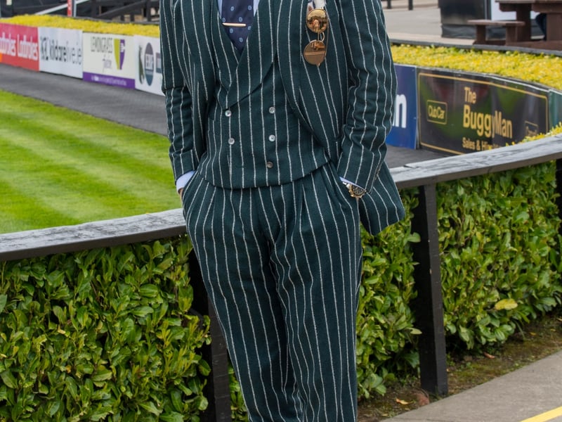 Brady Acton from Dublin and Miami at the 3rd day of the Punchestown Racing festival