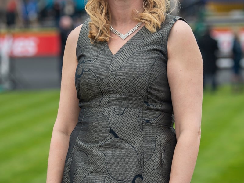 Sarah Ryan Dublin at the 3rd day of the Punchestown Racing festival.
