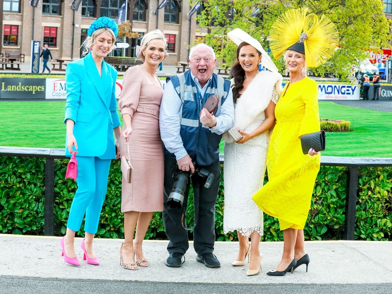 Photographer Michael Chester with Annemarie Dunning, Aine Malone, Jennifer Wrynne and Breda Butler