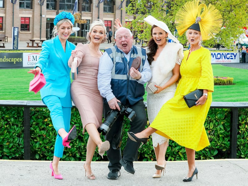 Photographer Michael Chester with Annemarie Dunning, Aine Malone, Jennifer Wrynne and Breda Butler