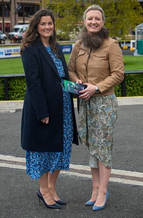 The fashion finalists on Day 1 of the Punchestown Festival 2023. Pictured above is Aisling Lawlor and Gillian Walsh in Punchestown for the first day of the Festival 2023 All photos by Michael Chester.