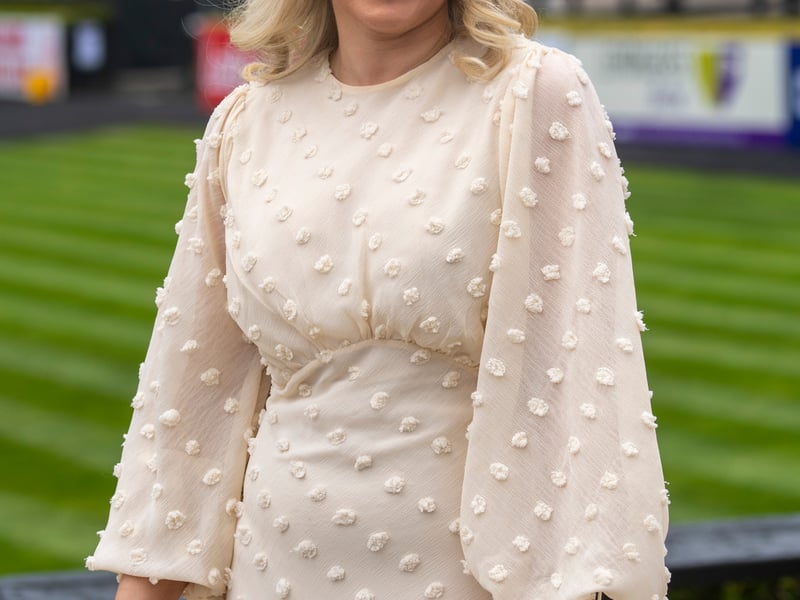 Amy Deans from Clane in Punchestown for the first day of the Festival 2023.