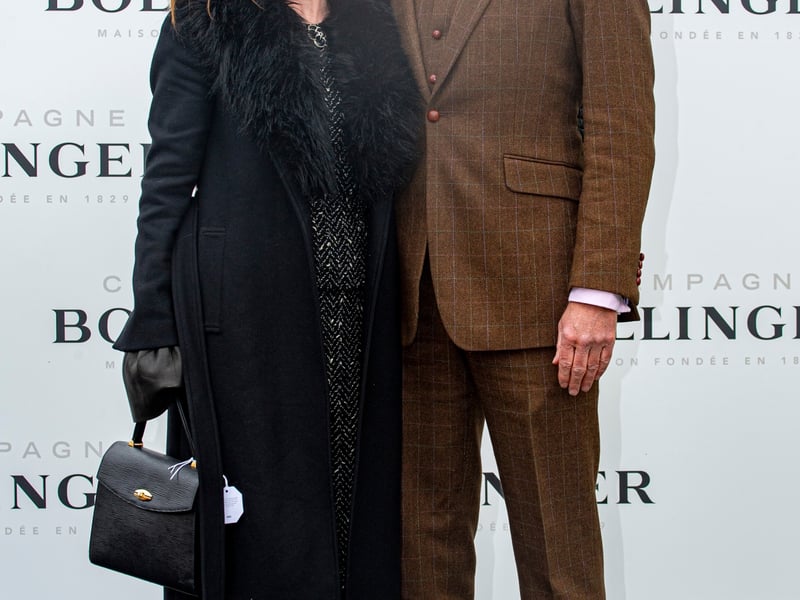 First day’s winner in the Bollinger best dressed competition at the Punchestown Racing festival was, Michael Walsh, with his wife Therese Quinn, from Monkstown Co Dublin