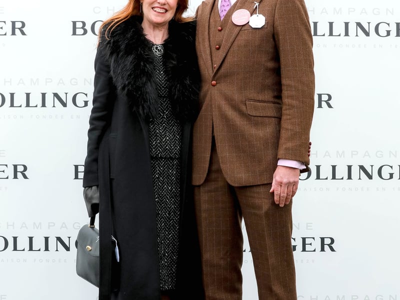 Michael Walsh from Monkstown won Best Dressed on the first day of Punchestown pictured with his wife Therese Quinn