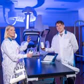 Fionnuala Mannion and Shane Cooney, R&D Engineering Managers at Medtronic Parkmore, with the new PCS technology.  Photo: Andrew Downes XPOSURE