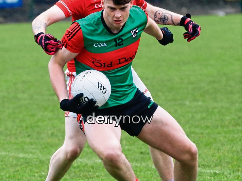 Doire Trasna's Matthew James. (Photo - Tom Heaney, nwpresspics)