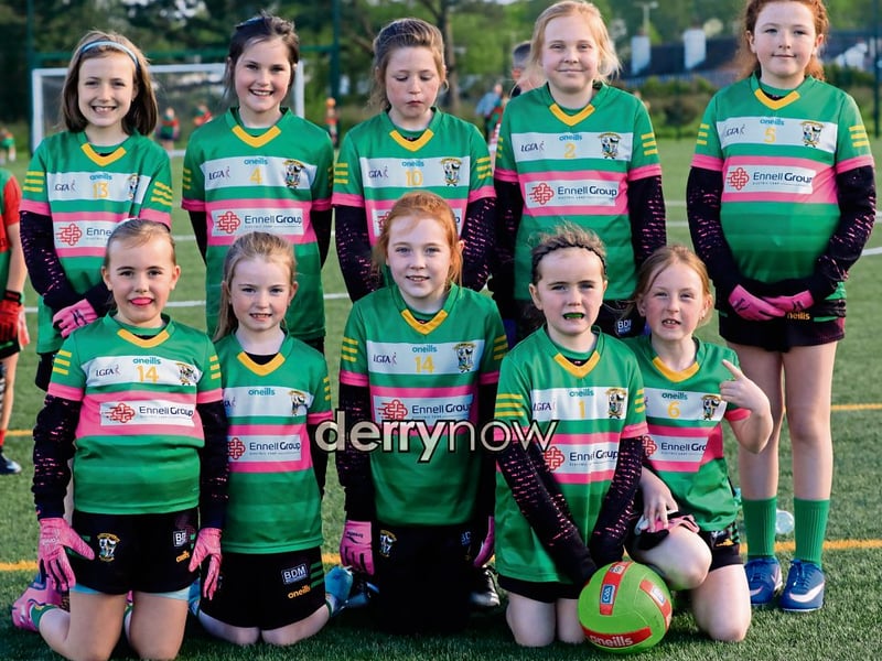 Foreglen Girls’ U9 team.