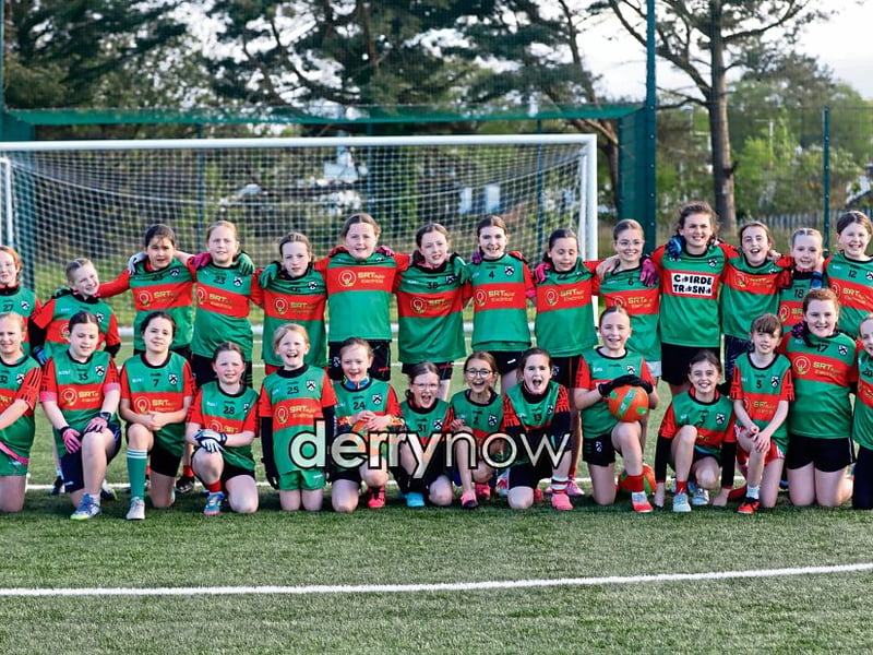 Doire Trasna Girls’ U9 team.
