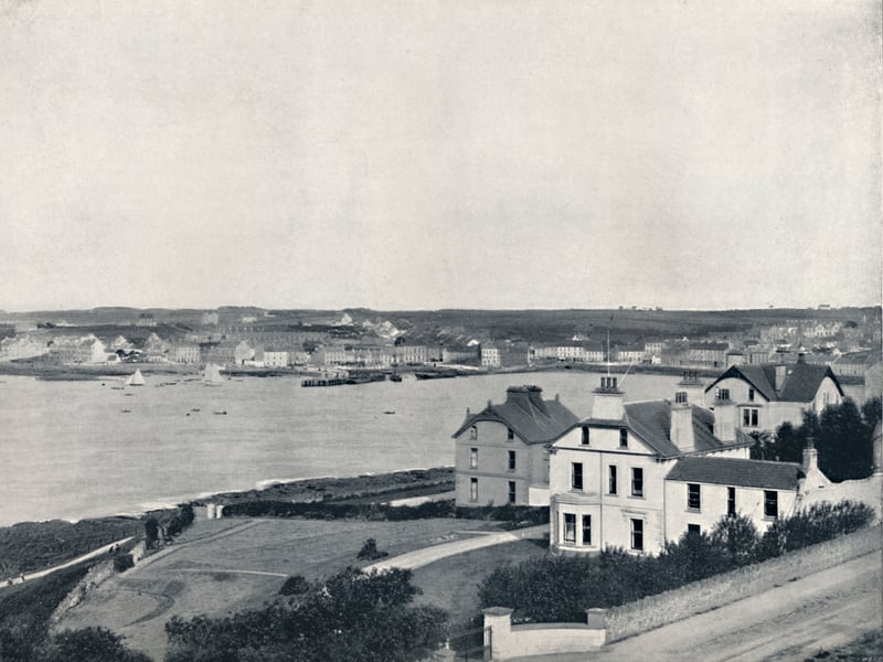 Bangor, seen from Mornington Park, Princeton, in 1895