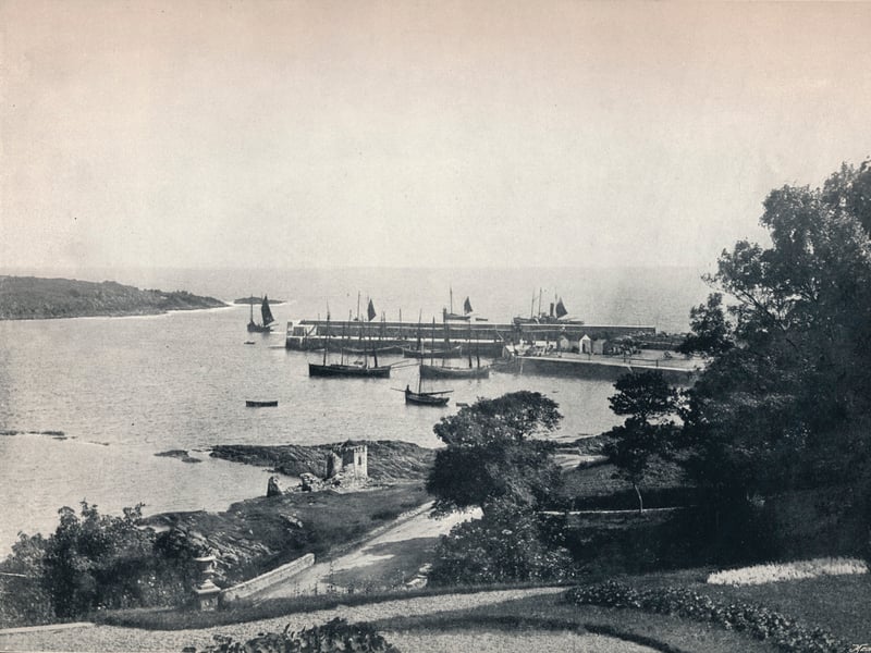 The harbour at Ardglass, County Down, in 1895