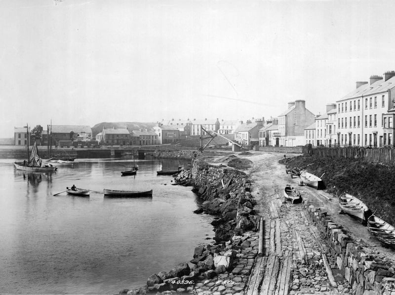 The harbour at Portrush, County Antrim, circa 1885