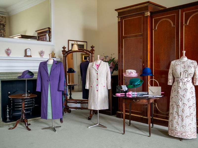 The Dressing Room, where Queen Elizabeth II would prepare for official engagements at the Palace of Holyroodhouse in Edinburgh, the official residence of the monarch in Scotland. The apartments will open to the public for the first time as part of celebrations for the centenary of Queen Elizabeth II's birth.