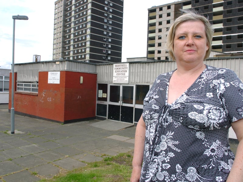Pat Lee, chairperson of the Sighthill Community Centre management committee, pictured in 2008 when it was due to close after the council cut its funding.