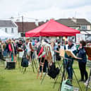 The charity paint-out at Kinvara's Plein Air Festival. 