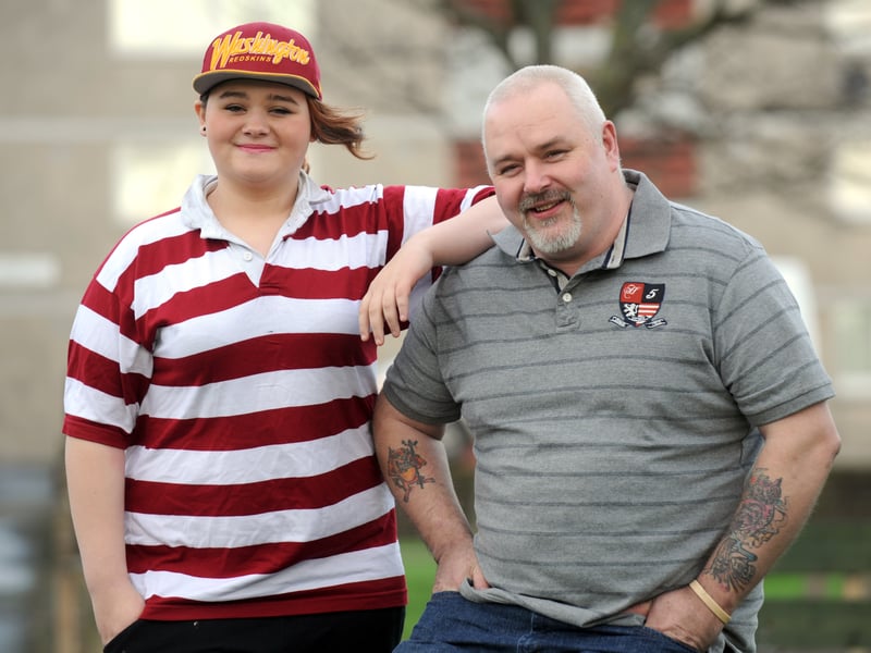 Father and daughter Alexander (41) and Rebecca (11) Ferris, from Sighthill, each lost a stone in December, 2012, in the Get Going weight loss program. 