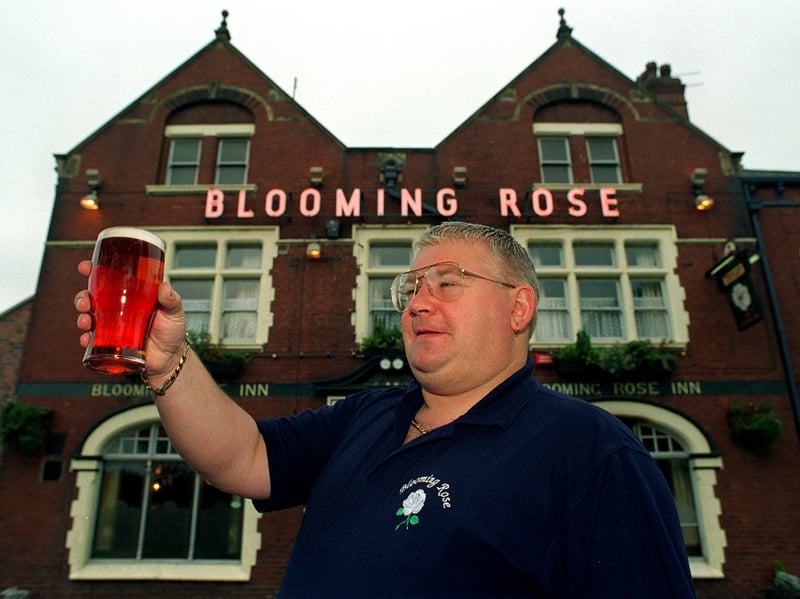 Paul Seddon, landlord of the Blooming Rose pub, Burton Row, Beeston, Leeds, in 1997