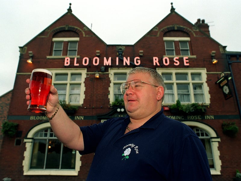 Paul Seddon, landlord of the Blooming Rose pub, Burton Row, Beeston, Leeds, in 1997