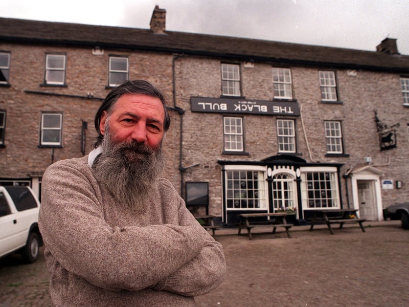 Bob Sykes, landlord of The Black Bull in Reeth, pictured in May 1996