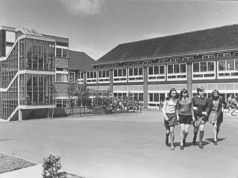 Wrockwardine Wood Secondary School for Girls in 1971.
