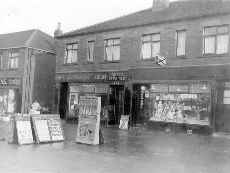 Shops on Middleton Park Ring Road in December 1938.