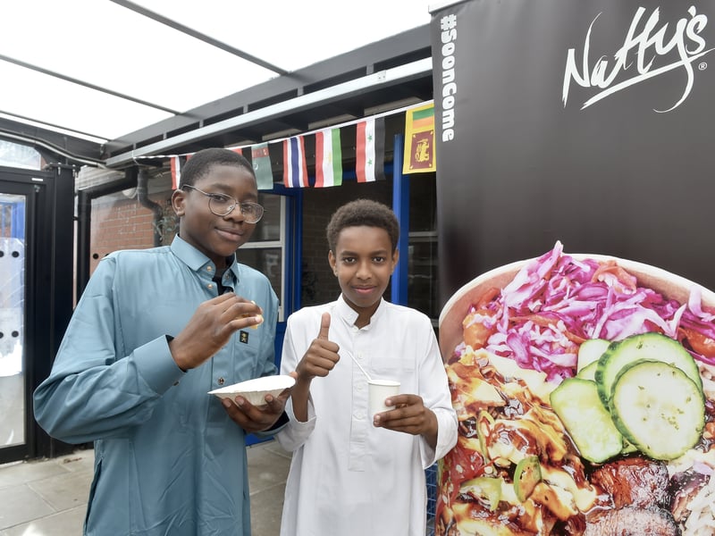Abdul and Hamza at Priory School Culture Day.